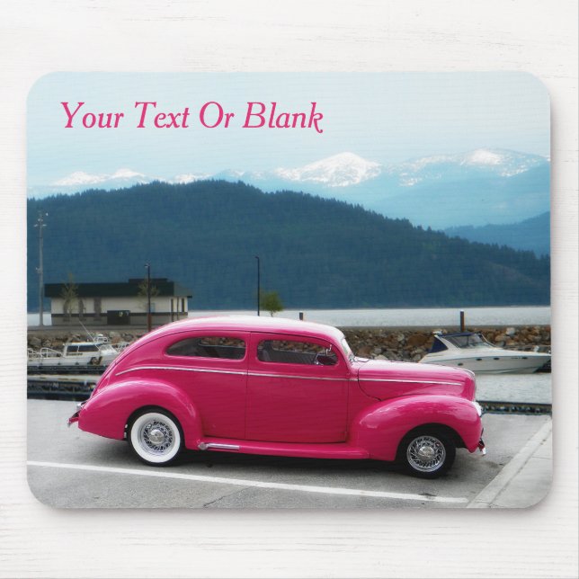 Custom 1940 Famous American Make Sedan Mouse Pad (Front)