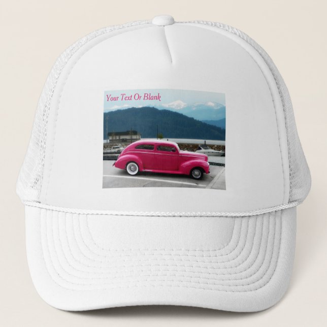 Custom 1940 Famous American Make Sedan Trucker Hat (Front)