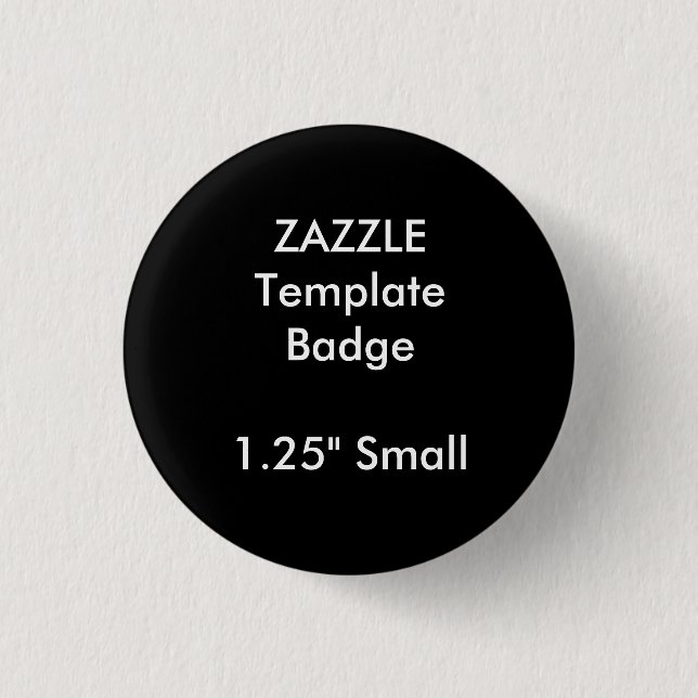 Custom 1.25" Small Round Badge Blank Template 1 Inch Round Button (Front)