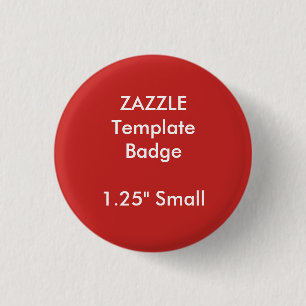Custom 1.25" Small Round Badge Blank Template 1 Inch Round Button