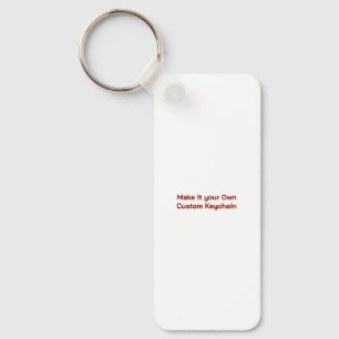 Custom 1.25" x 3" keychain