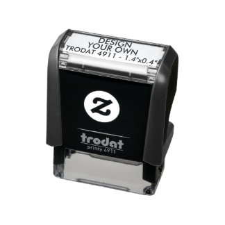 Custom 1.4" x 0.4" Trodat 4911 Self-inking Stamp