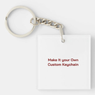 Custom 1.875" x 1.875" keychain