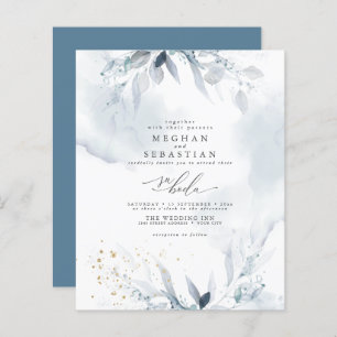 Custom 1 Isaac Ruth Budget  Dusty Blue Watercolor