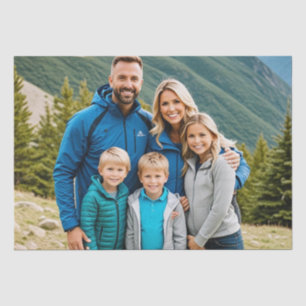 Custom 1 Photo Family  Tissue Paper