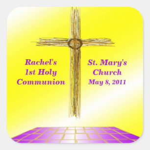 Custom 1st Communion Stickers