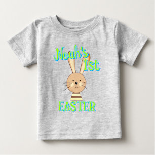 Custom 1st EASTER Happy Bunny Toddler Baby Outfit T-Shirt