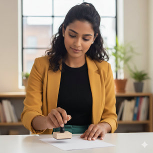 Custom 1x2.5 Wood Stamp Designed for Your Style