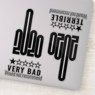 Custom 2020 Middle Finger Bad Review Black 4 Pack