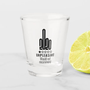 Custom 2020 Middle Finger Review Wouldnt Recommend Shot Glass