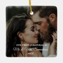 Custom 2024 First Christmas Ornament w Picture