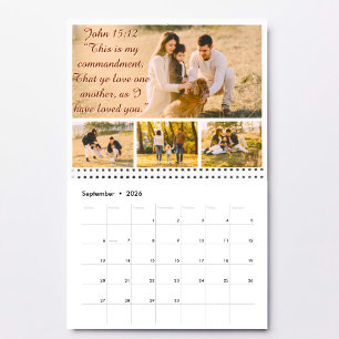 Custom 2025 Blessings Photos Scripture Christian Calendar