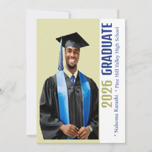 Custom 2026 Female or Male Graduation Announcement
