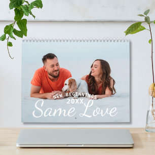 Custom 2026 Modern Couple Photo Calendar