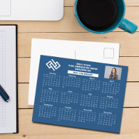 Custom 2027 Company Calendar Blue Business