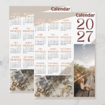 Custom 2027 Personal Picture Wall calendar