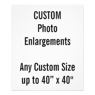 Custom 20"x24" Photo Enlargement up to 40”x40" Print