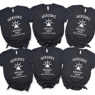 Custom 20th 30th 40th 50th 60 Cruise Birthday Crew T-Shirt