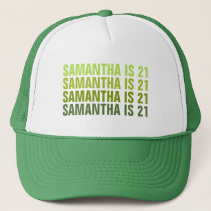 Custom 21st 30th 40th 50th 60th Birthday Squad Trucker Hat