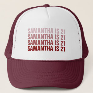 Custom 21st 30th 40th 50th 60th Birthday Squad Trucker Hat