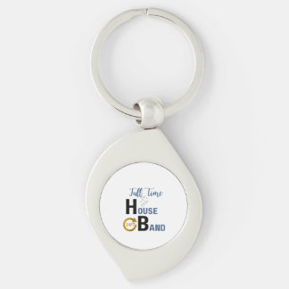 Custom 24/7 Full Time Loving House Band (Husband)  Keychain