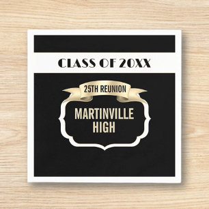 Custom 25th Reunion Party Napkin