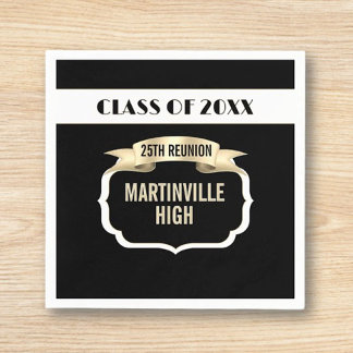 Custom 25th Reunion Party Napkin