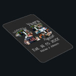 Custom 25th wedding anniversary photo collage magnet<br><div class="desc">Custom 25th wedding anniversary photo collage. Personalize this twenty five years silver jubilee wedding anniversary with your photos and names.</div>