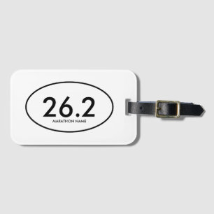 Custom 26.2 Marathon Luggage Tag