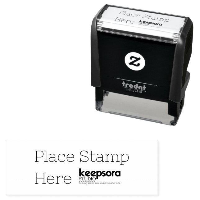 Custom 2.15" x 0.78"  self-inking stamp (In Situ)