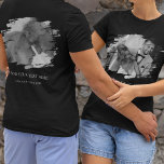 Custom 2 Brushed Effect Photo  T-Shirt<br><div class="desc">Seeking a t-shirt that perfectly captures your sentiments? Try our stylish,  customizable shirts that allow you to add two brushed-effect photos and a message on both sides. Ideal for family meet-ups,  birthdays,  hen parties,  anniversaries or even commemorative occasions like funerals. Create a lasting memento with us today.</div>