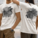 Custom 2 Brushed Effect Photo  T-Shirt<br><div class="desc">Seeking a t-shirt that perfectly captures your sentiments? Try our stylish,  customizable shirts that allow you to add two brushed-effect photos and a message on both sides. Ideal for family meet-ups,  birthdays,  hen parties,  anniversaries or even commemorative occasions like funerals. Create a lasting memento with us today.</div>