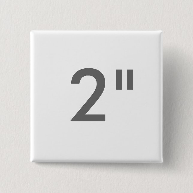 Custom 2" Inch Square Badge Blank Template 2 Inch Square Button (Front)