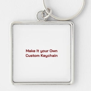 Custom 2" l x 2" w keychain
