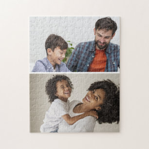 Custom 2 Photo Collage Jigsaw Puzzle