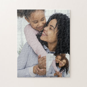 Custom 2 Photo Collage Jigsaw Puzzle