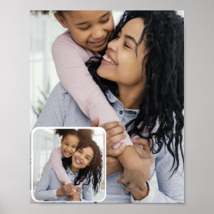 Custom 2 Photo Collage Poster