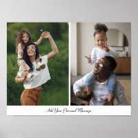 Custom 2 Photo Collage With Personalized Text