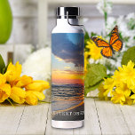 Custom 2 Photo Optional Text Personalized Water Bottle<br><div class="desc">Upload two photos, customize the text, and easily create your personalized water bottle. Click EDIT DESIGN, then select text to change the text colour. You can TRANSFER this DESIGN on other Zazzle products and adjust it to fit most Zazzle items. Standard Studio designs are made in high-resolution graphics for professional...</div>