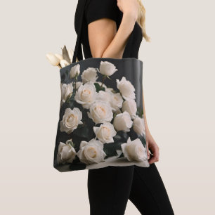 Custom 2-Sided Image Personalized Flower Tote Bag