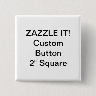 Custom 2" Square Button Badge Pin Blank Template