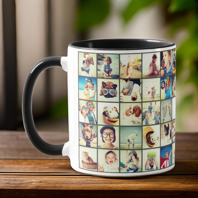 Custom 30 Photos Modern Family and Pet Mug (Creator Uploaded)