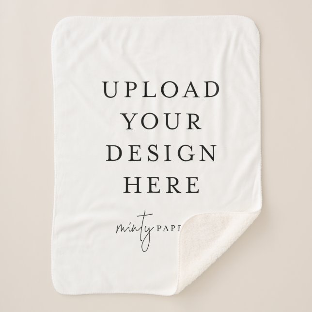 Custom 30" x 40" Sherpa Blanket, Small Blanket (Front)