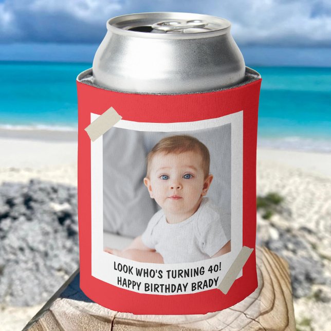 Custom 30th 40th 50th 60th 70 Birthday Party Favou Can Cooler (Creator Uploaded)