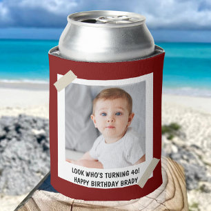 Custom 30th 40th 50th 60th 70 Birthday Party Favou Can Cooler