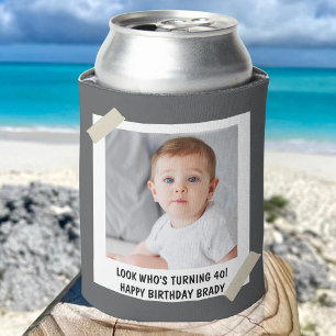 Custom 30th 40th 50th 60th 70 Birthday Party Favou Can Cooler