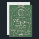 Custom 30th Birthday Disco Hand Drawn Invitation<br><div class="desc">Celebrate your special day with this vibrant custom 30th birthday invitation featuring a hand-drawn disco ball design. Perfect for a night of drinks and nibbles, this invitation sets the tone for an unforgettable party. Personalize with your event details to create a unique and stylish invitation that guests will love. Ideal...</div>