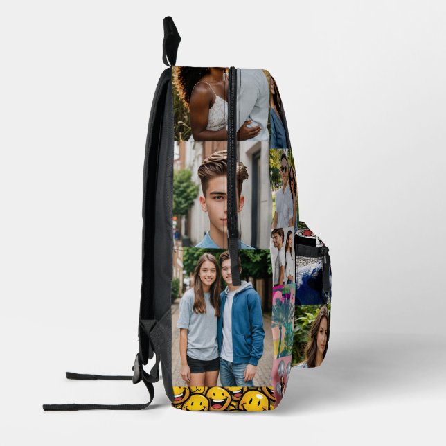 custom 32 photo school or collage  printed backpack (Left)