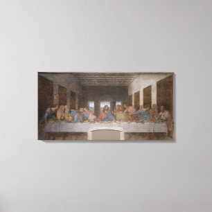 Custom 32x16 Leonardo's Da Vinci Last Supper Canvas Print