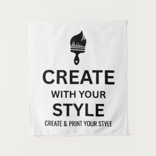 Custom 34x40" Personalized Company Tapestry